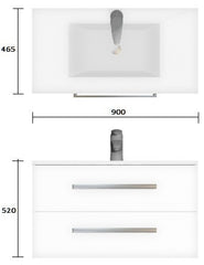 Strata Duo Vanity 900mm 3