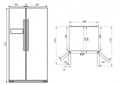 Double Door 580L 2