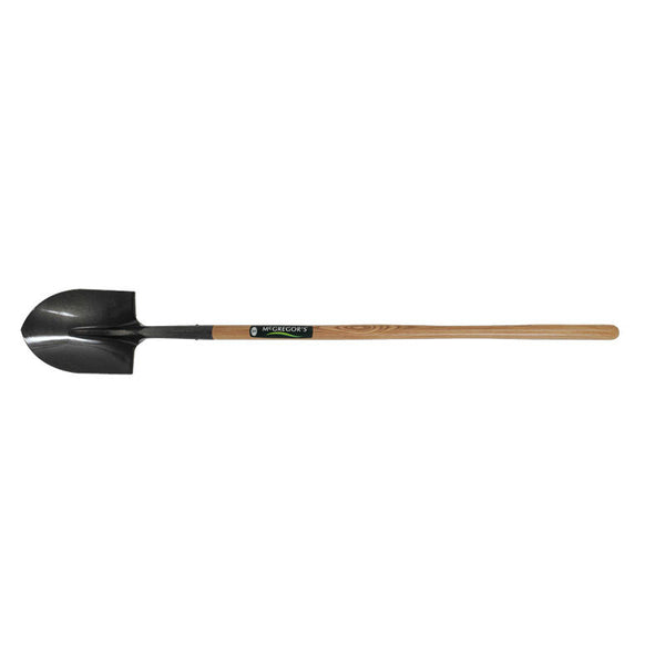 McGREGOR'S ROUND MOUTH SHOVEL - Wooden Handle