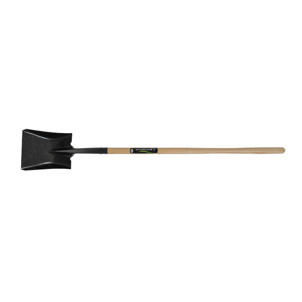 McGREGOR'S SQUARE MOUTH SHOVEL - Wooden Handle