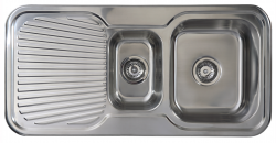 Stainless Steel 1 & 1.4 Bowl Sink