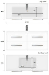 Strata Quad Duo Vanity 1200 3